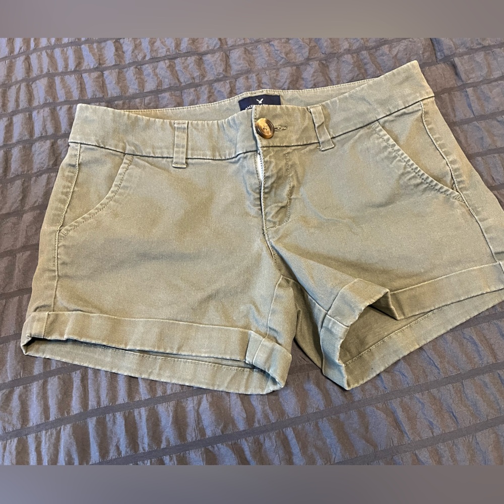 Olive Green Women's AE Shorts